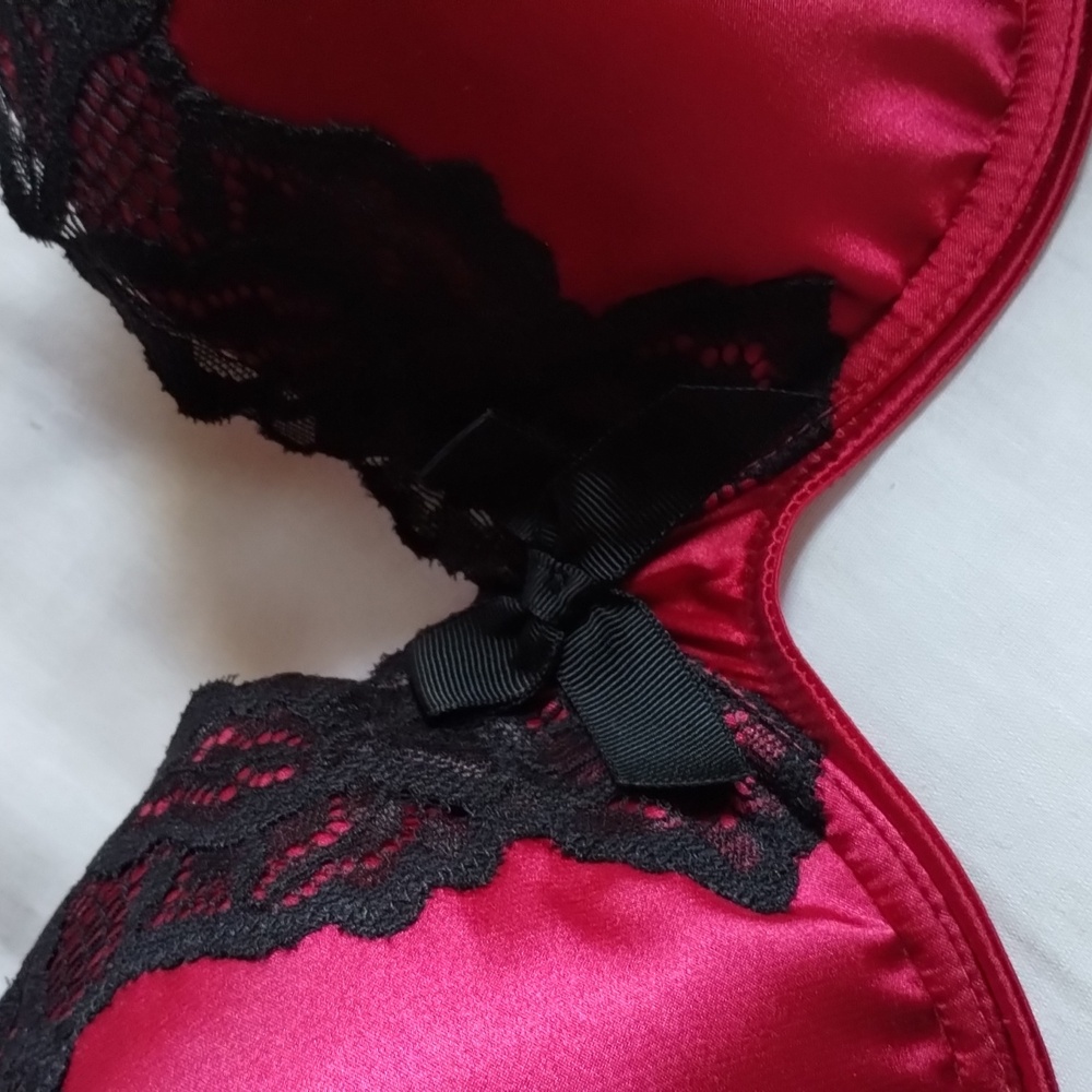 38C VALENTINE #5 NWT 38C VERA WANG SATIN Underwire Bra DESIGNER 38C